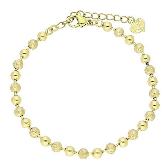 Bransoletka złota stal chirurgiczna KULKI KULECZKI 14k BX1