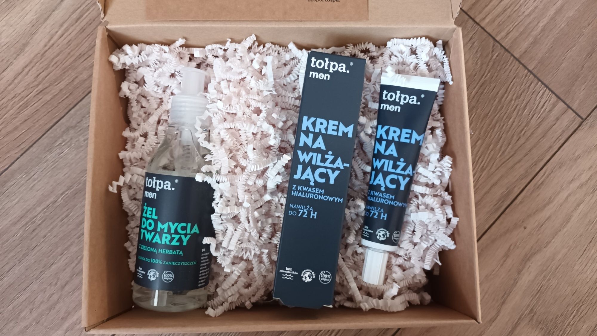 Tołpa men, zestaw krem nawilżający z kwasem hliauronowym 40 ml +żel