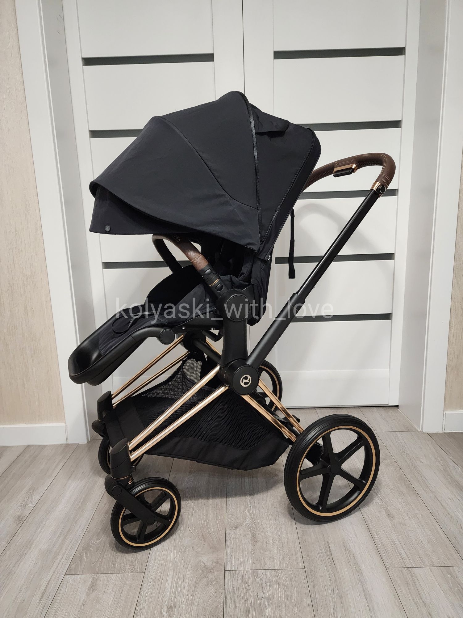 2024 Cybex Priam 4.0 sepia black Сайбекс Пріам чорна візочок візок