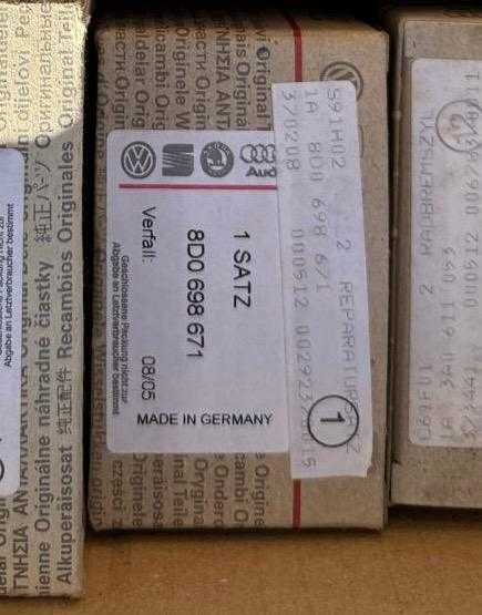 Zestaw naprawczy zacisków hamulcowych przód Audi A4 B7 A6 C5 Seat