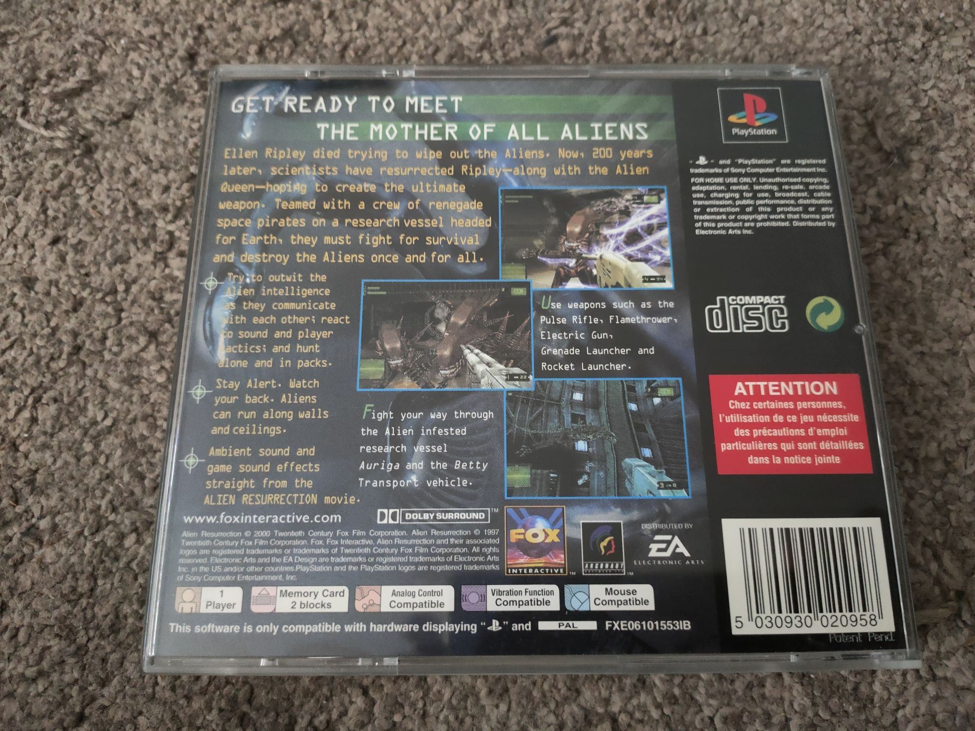 Alien Resurrection (psx, PS1 )