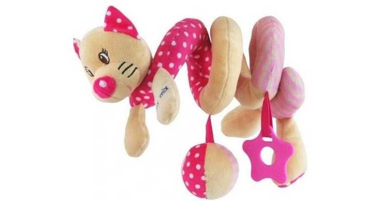 Zabawka Spirala Baby Mix Kotek różowy