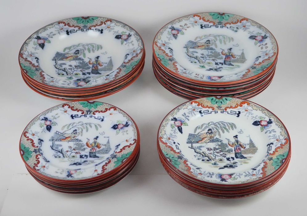 Pratos Petrus Regout Maestricht - Séc. XIX, CADA