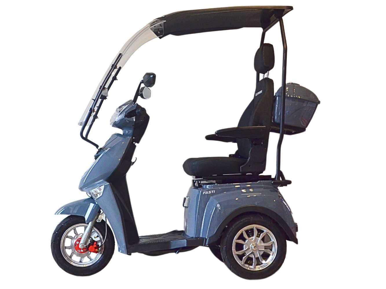 Electroride Fasti 3 Max: Trójkołowy skuter elektryczny z daszkiem