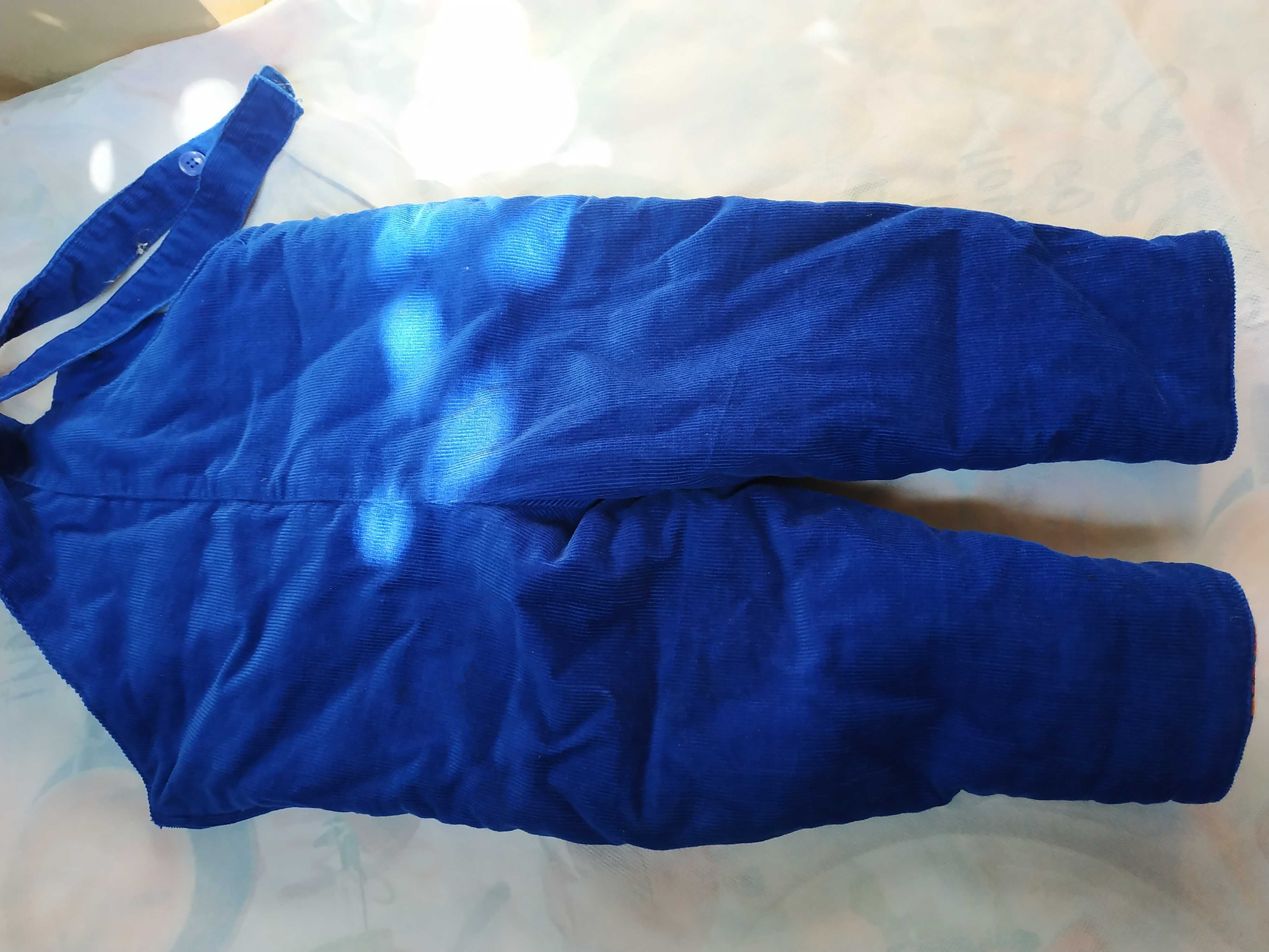 Комбинезон утеплённый синтепон микровельвет детский штаны штанишки