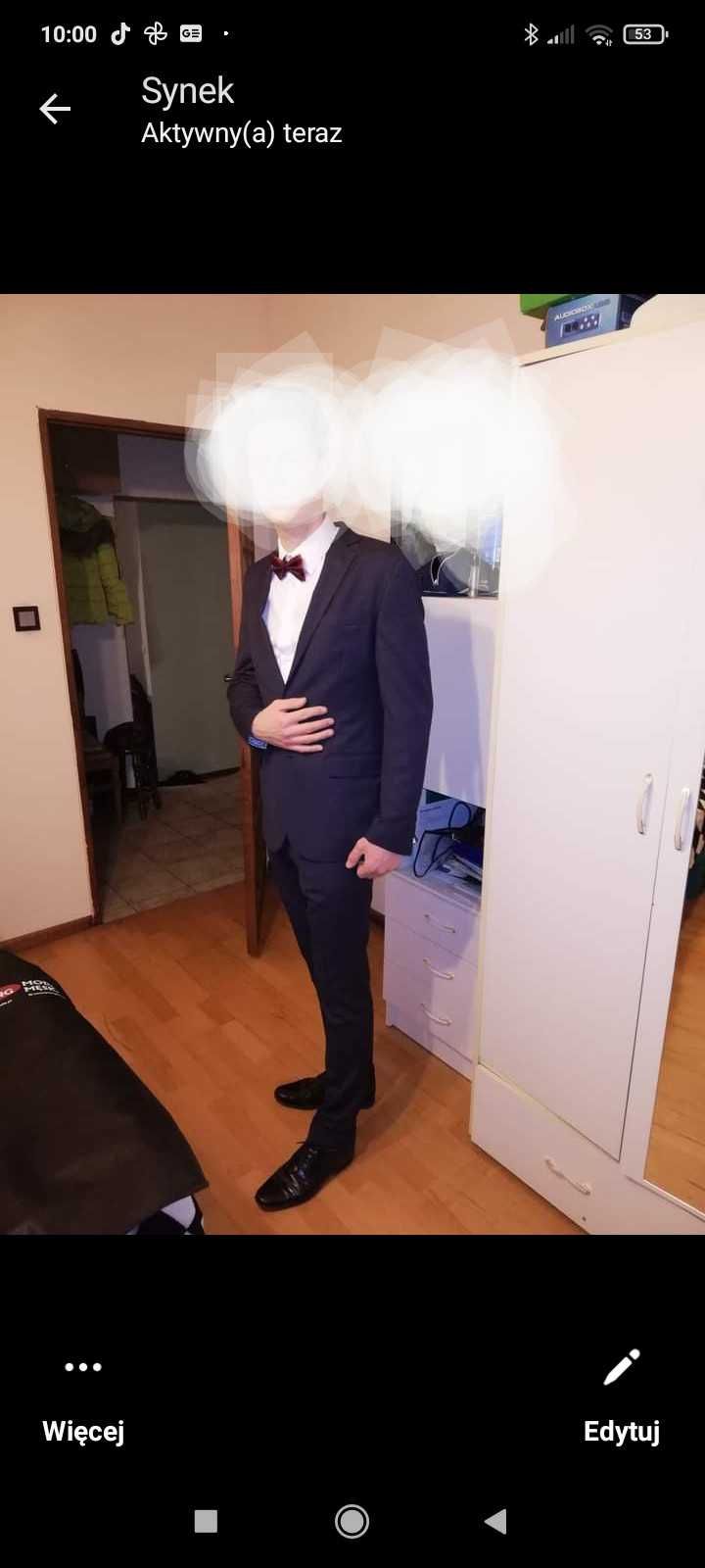 Garnitur męski rozmiar 48