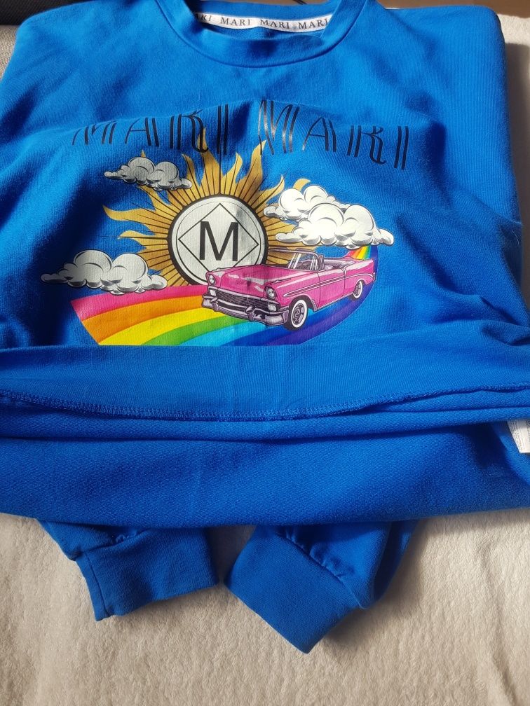Piękna niebieska bluza polskiego producenta Marii Marii rozmiar M