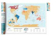 Mapa zdrapka - Travel Map Lagoon World PL oprawa: tuba