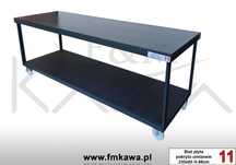 Duży solidny mobilny stół warsztatowy na kółkach 225x75cm koła skrętne