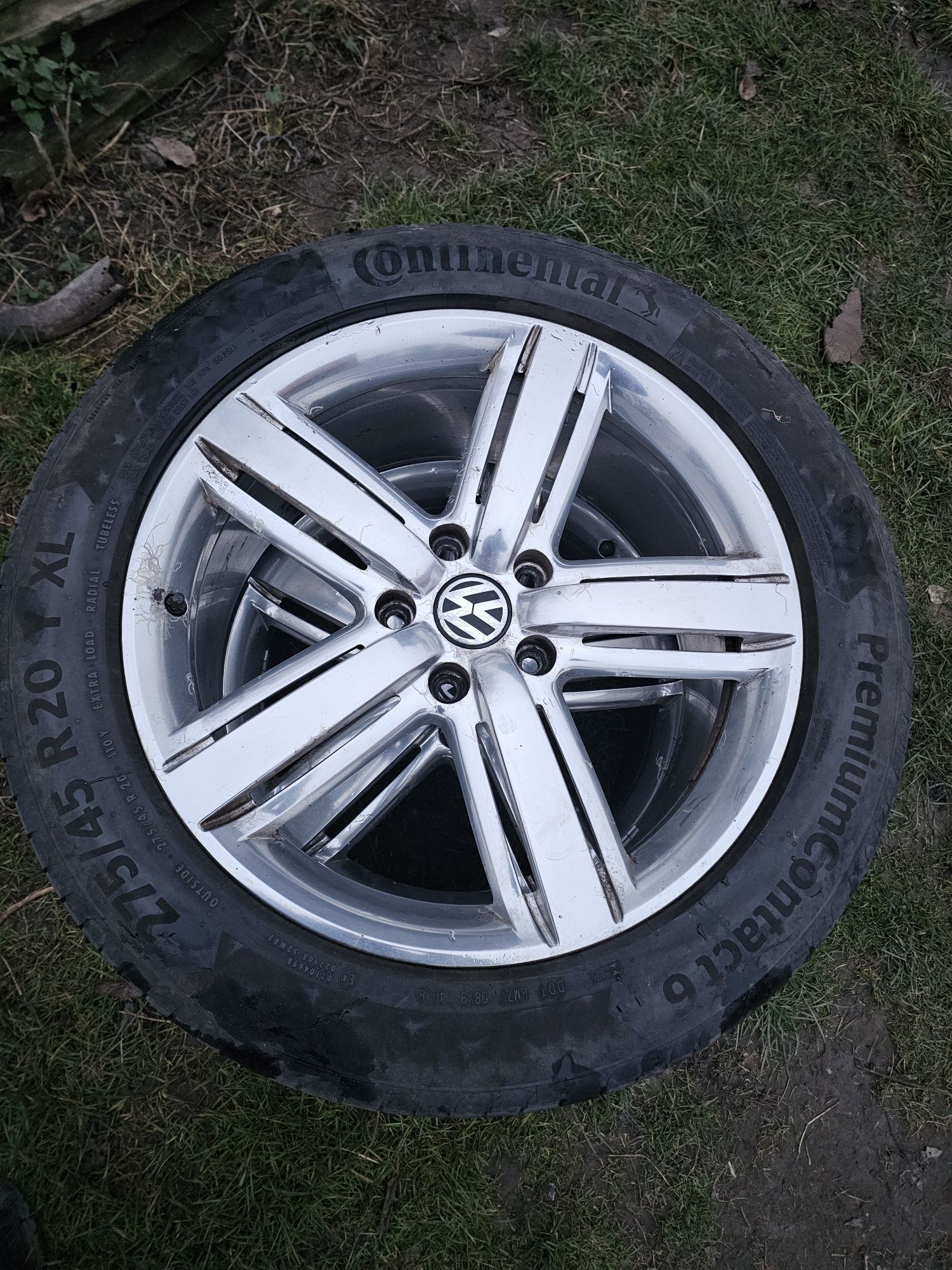 Koła felgi alu oryginał VW 7P6 BBS 20" 5x130 9j et57 opony 275/45R20