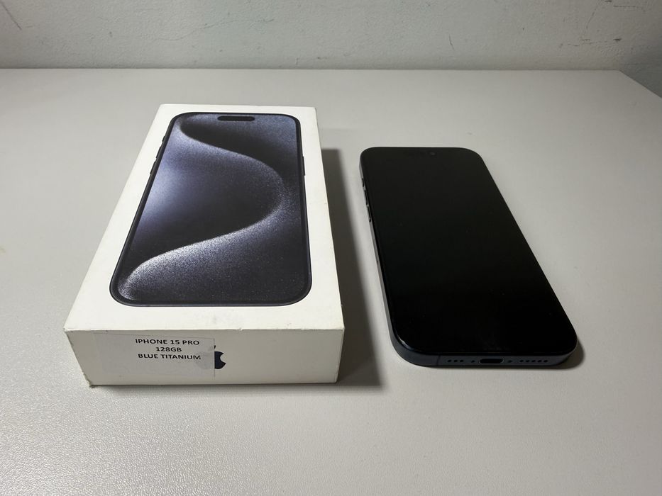 Iphone 15 pro 128 GB blue/Idealny/BEZ RAT/Bateria 90%/ Wroclaw sklep/