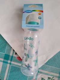 Пляшка для годування Lindo бутылочка с соской для кормления малышей