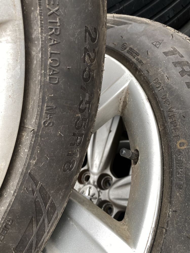 Комплект легкосплавних дисків 5;108 225/55 r18 ,з новою резиною