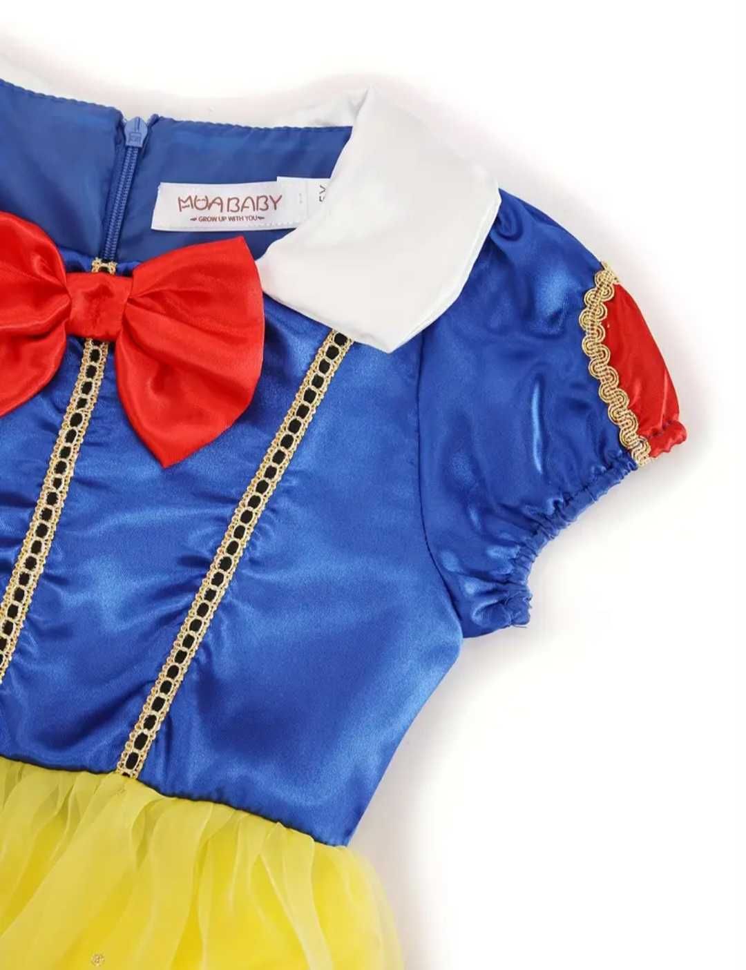 Mega zestaw! Strój Królewna Śnieżka+ akcesoria, r. 116 przebranie bal