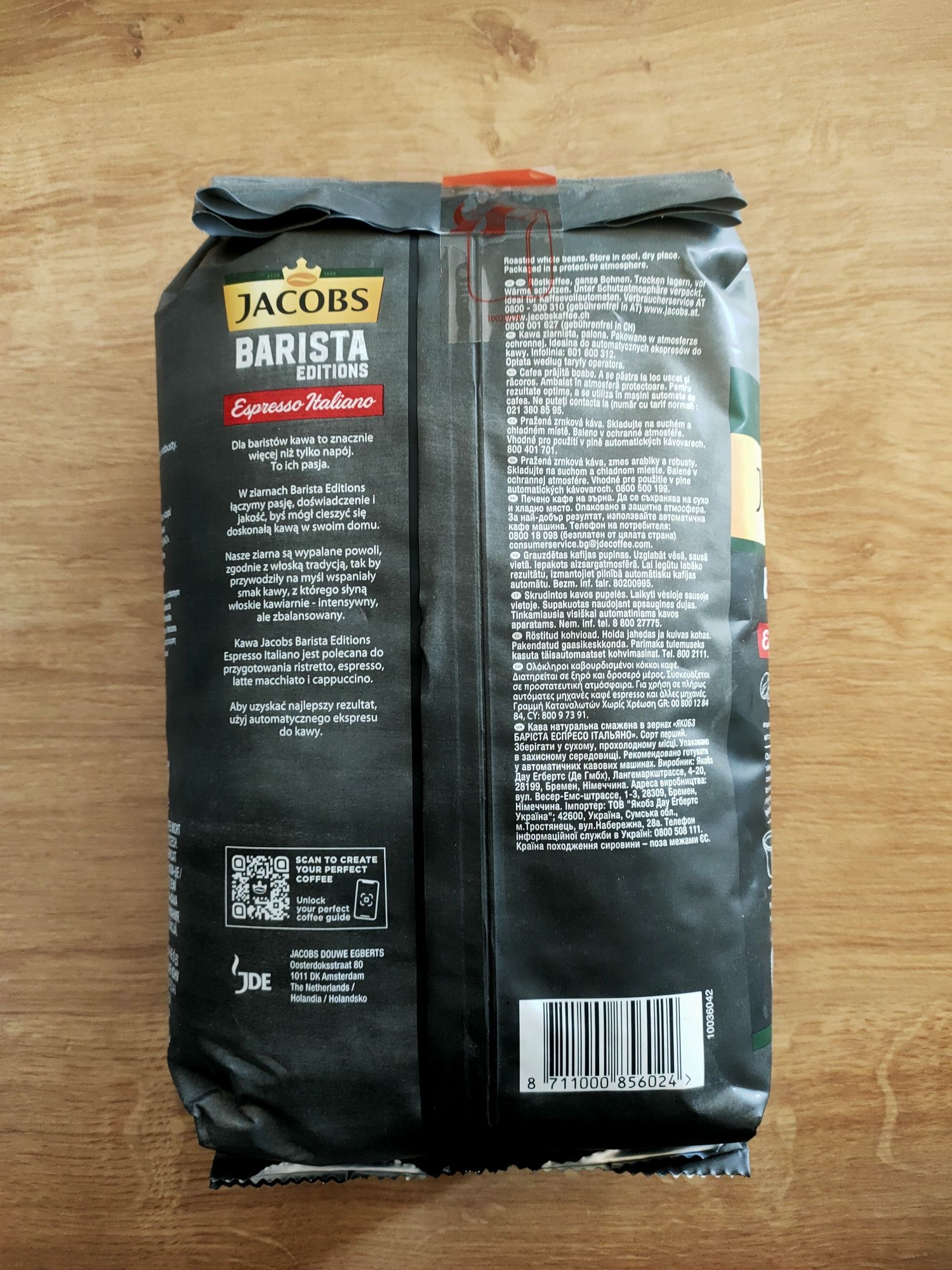 Jacobs Barista Editions Espresso Italiano 1kg