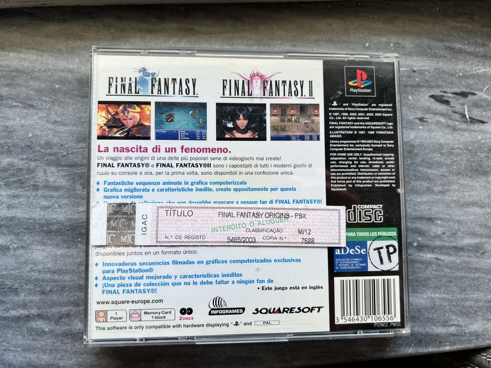 Final fantasy origins ps 1
