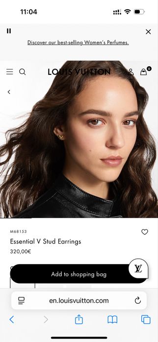 Сережки і Підвіска Louis Vuitton. Оригінал.