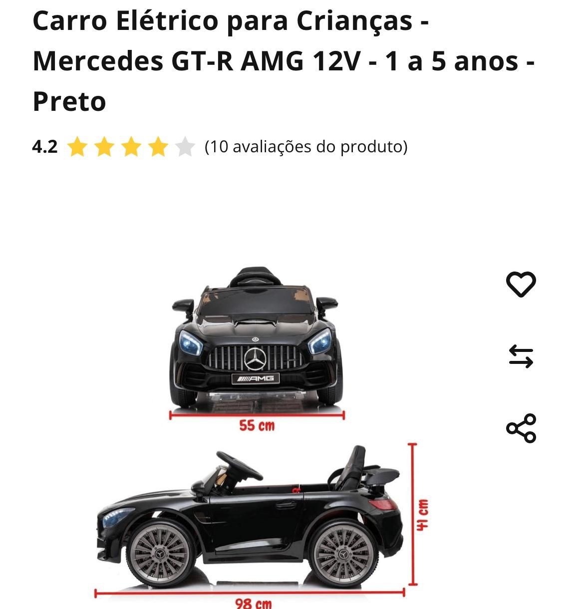 Carro elétrico para criança