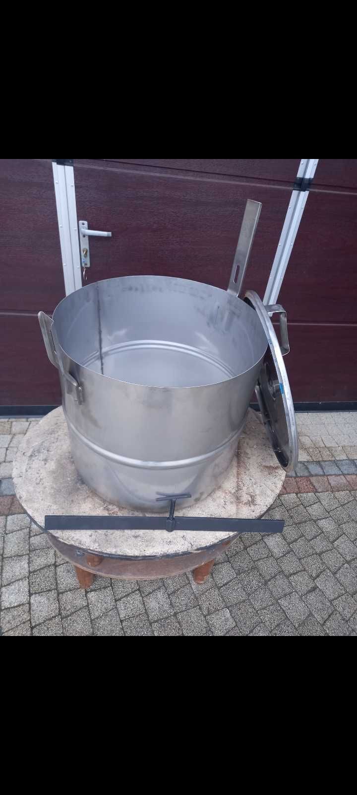 Kocioł- wkład do parnika  100 l z blachy nierdzewnej