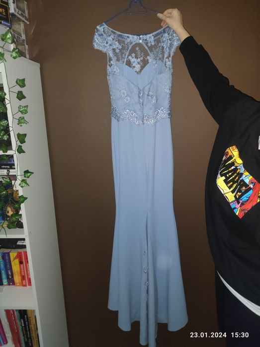 Sukienka trencz dłuższy tył