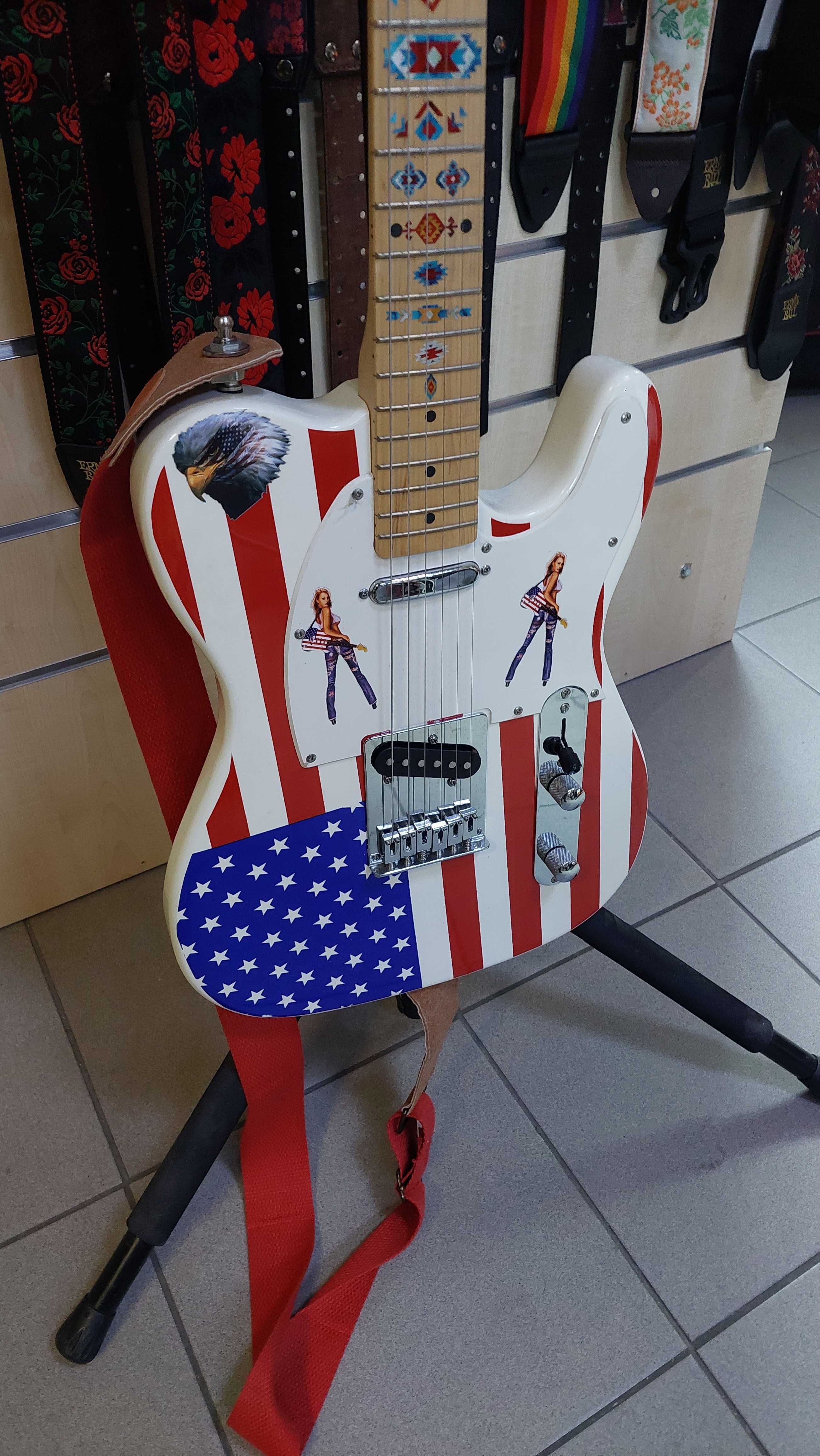 Gitara Elektryczna Huntington Telecaster American Flag USA