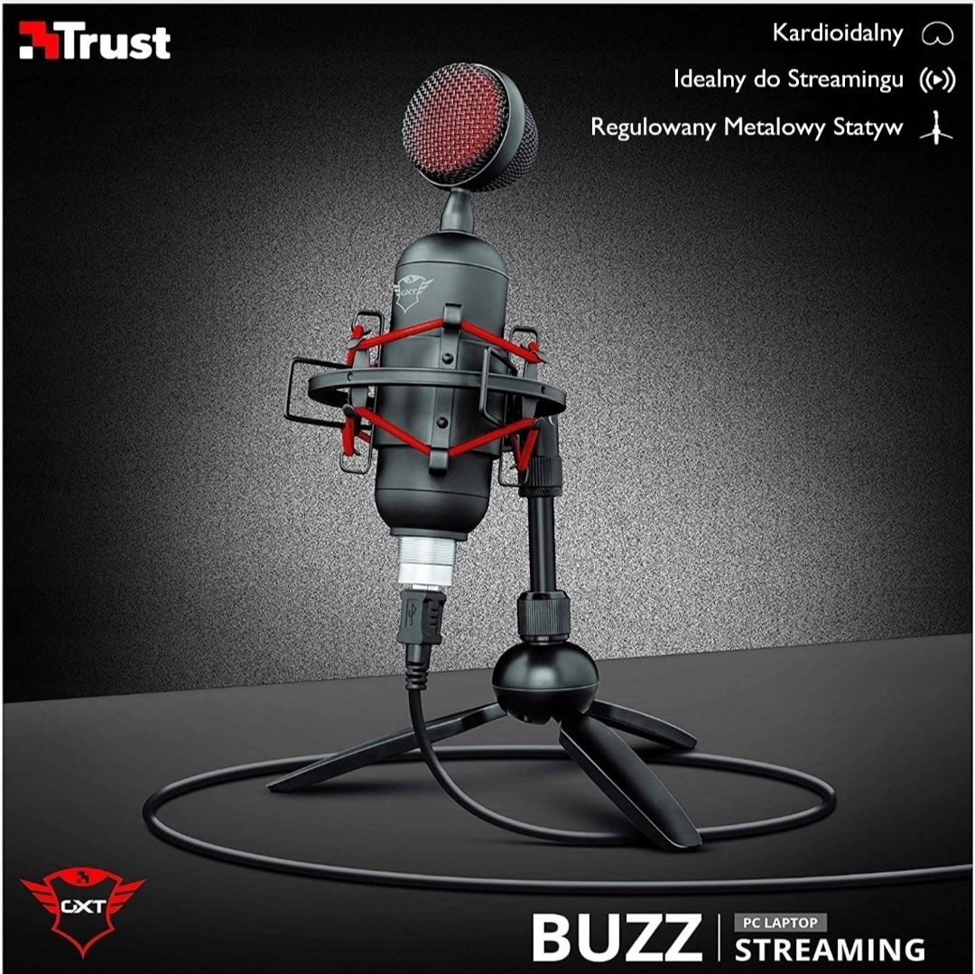 Mikrofon Trust GXT 244 Buzz NOWY GWARANCJA