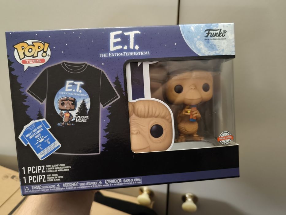 Funko Pop ET + Camiseta tamanho L