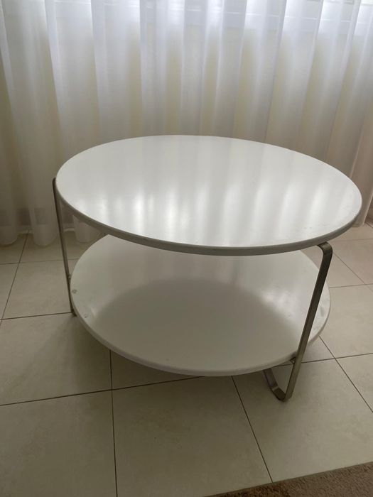 Mesa redonda de centro  Branca