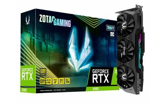 Placa Gráfica Zotac Gaming GeForce RTX 3080 10GB GDDR6X Trinity OC LHR