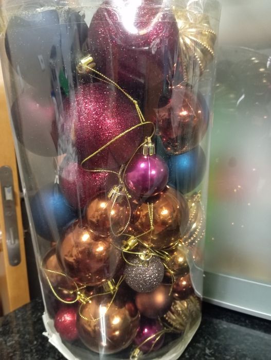 Caixa de bolas Natal