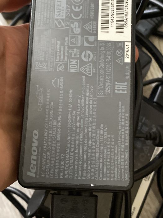 Zasilacze Lenovo ThinkPad 45w 65w 90w 135w