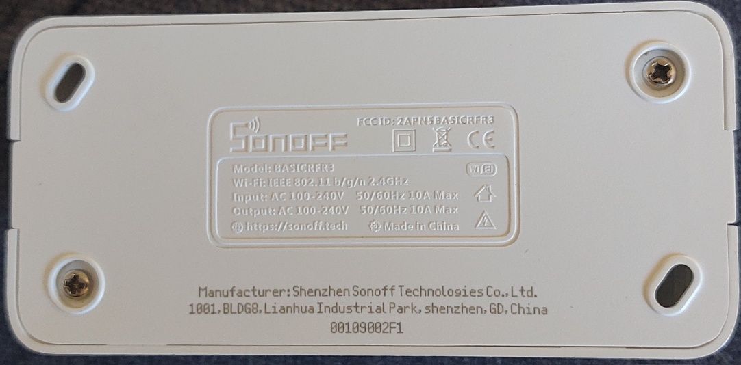 Sonoff basic rfr3