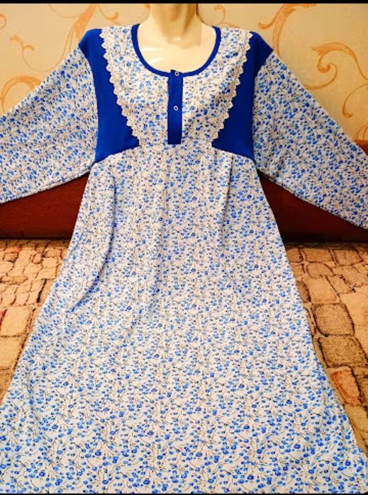 Нічні сорочки трикотажні з начосом. Опт та роздріб