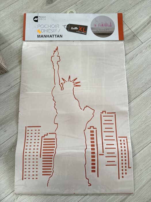 Szablon do malowania na scianie Nowy Jork