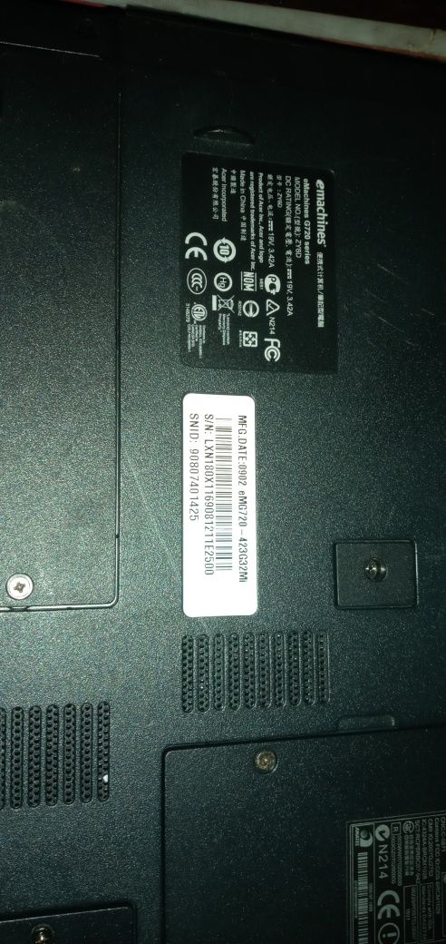 Ноутбук 17  Acer / eMachines  G720