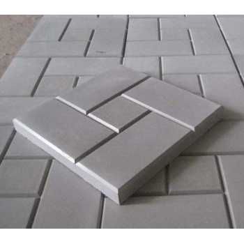 Плитка тротуарная "Квадрат Шоколадка" серая 30*30*3 см (11шт/м2)