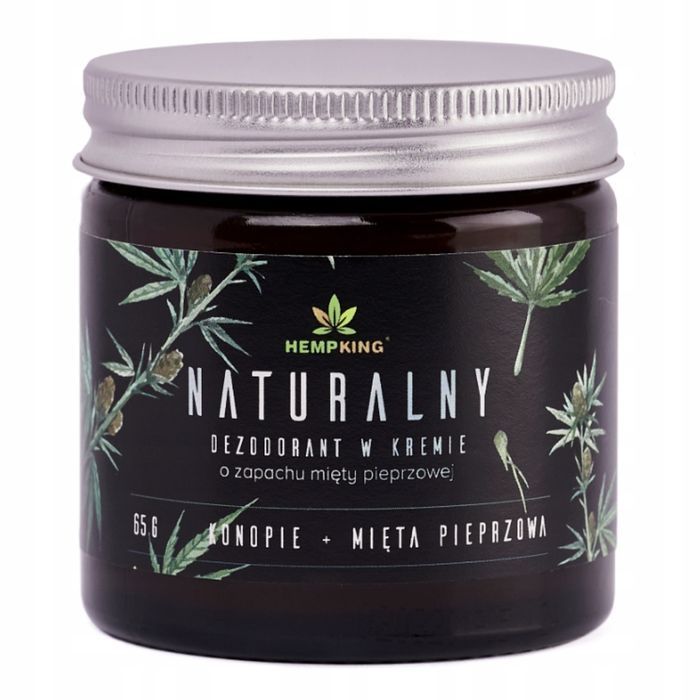 Naturalny dezodorant konopny w kremie z CBD Mięta pieprzowa HempKing