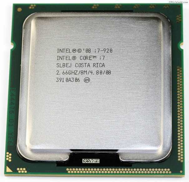 Процессор I7-920, 4 ядра 8 потоков 2.66 GHz, socket 1366 топ проц 1366