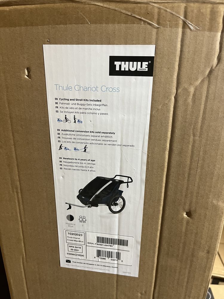 THULE CROSS 2 przyczepka rowerowa wózek FV / paragon 2w1 NEW