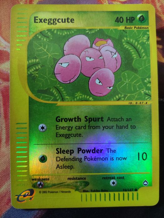 Exeggcute Foil Aquapolis Carta Pokémon