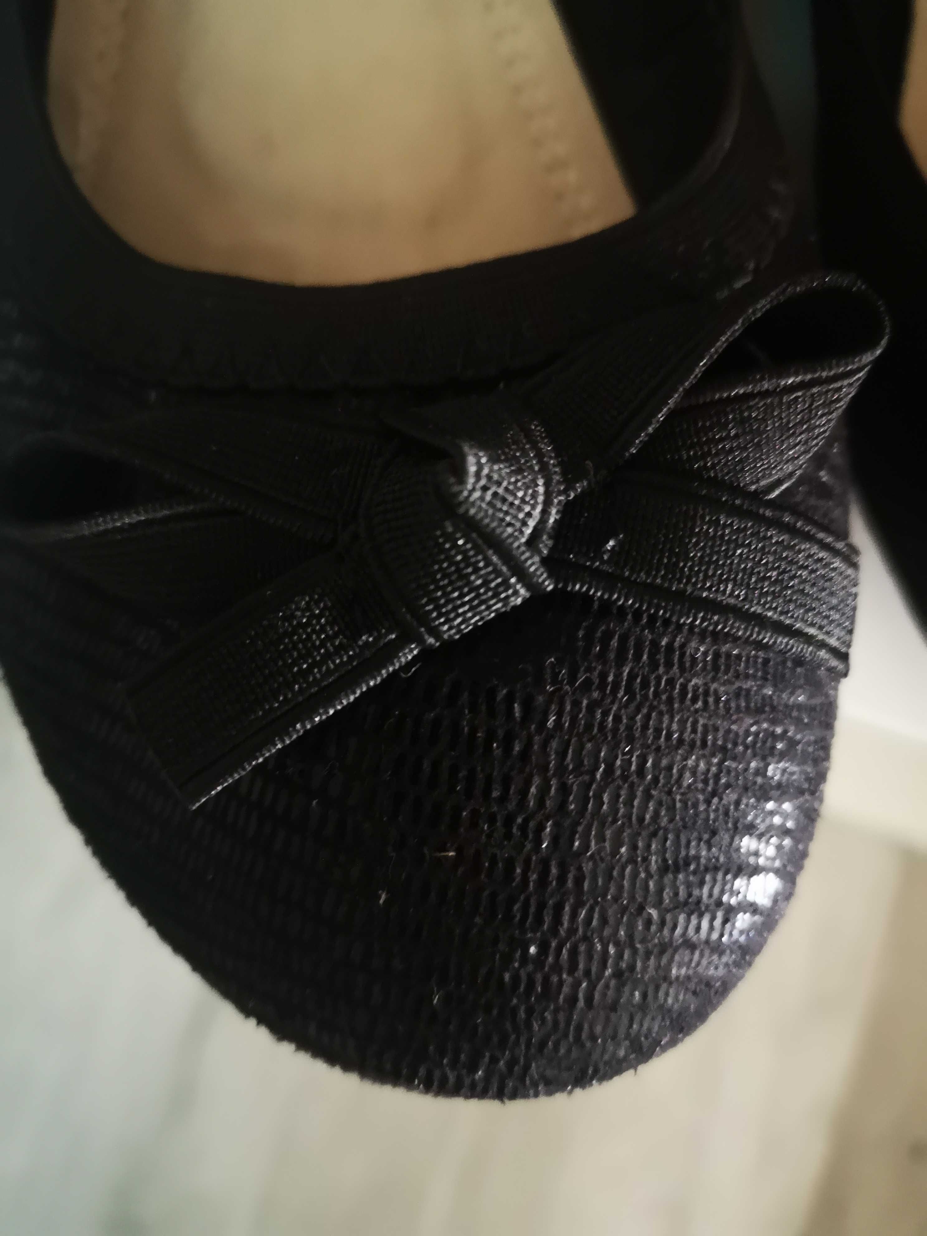 Baleriny,#czarne płaskie buty,36