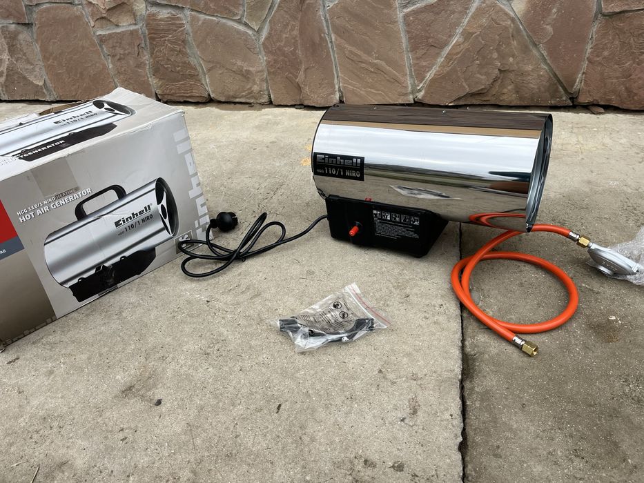Einhell 110 Niro теплова газова гармата, 10 кВт бу