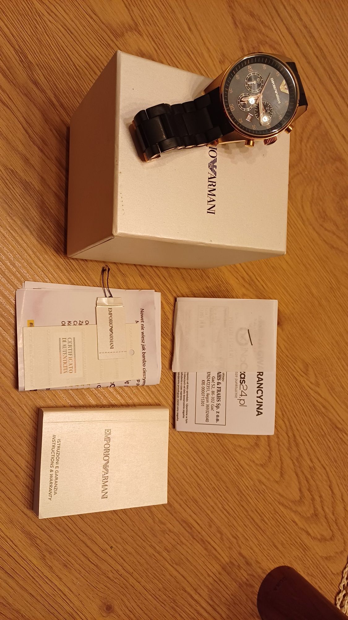 Zegarek Emporio Armani AR5905 Oryginał - STAN BARDZO DOBRY
