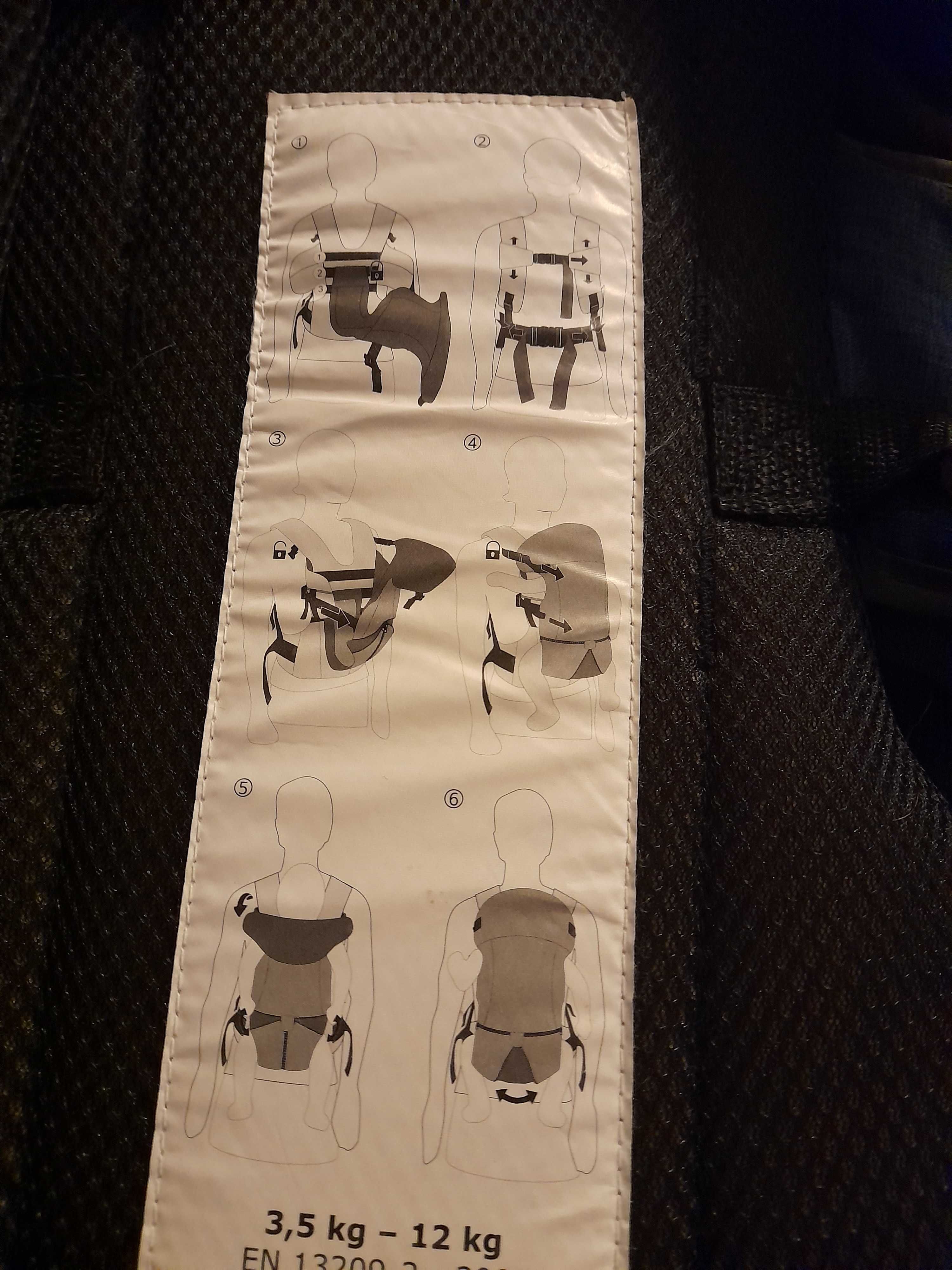 Nosidełko hauck 3way carrier dla dzieci 3,5 - 12 kg