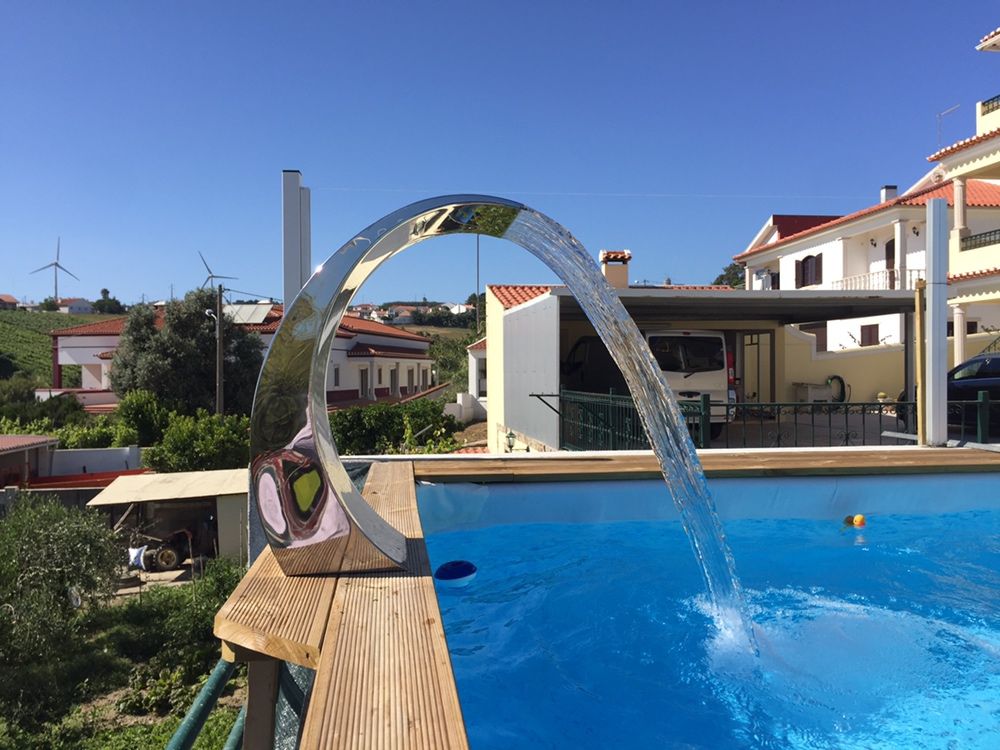 Cascata para piscina inox