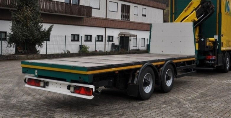 Przyczepa platforma laweta podłoga niskopodwoziowa TANDEM Schwarzmulle