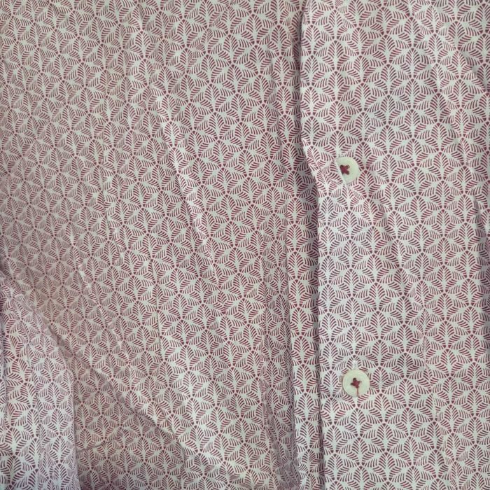 Koszula elegancka we wzór z długim rękawem męska duży rozmiar