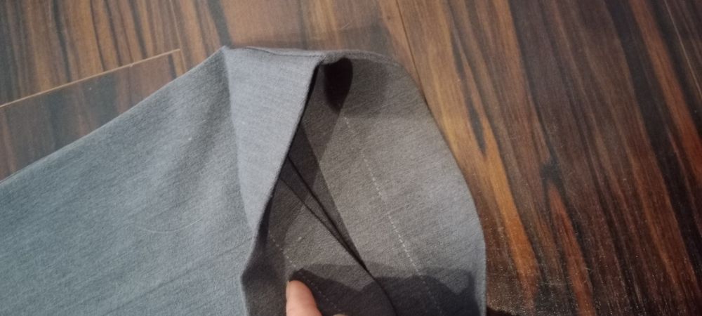 Spodnie ciążowe eleganckie na kant. Rozm.s