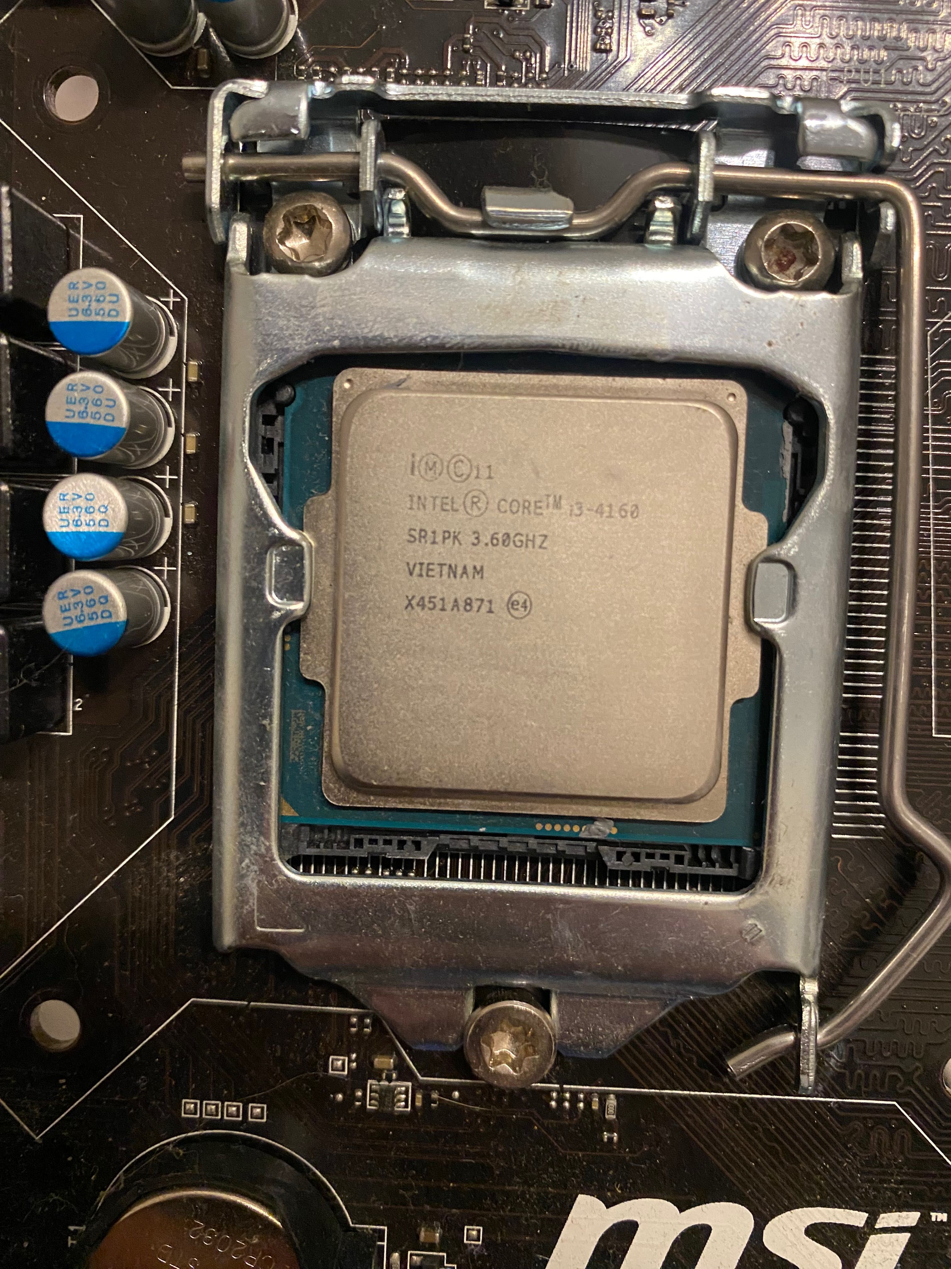 Płyta Główna MSI B85M-E45 S1150 + Intel core I3 4160