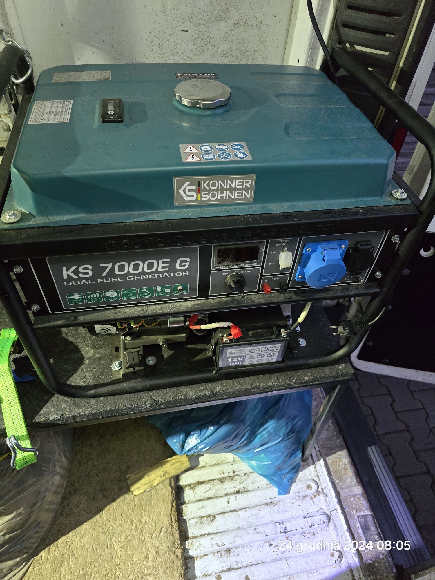 Agregat prądotwórczy KS 7000E G 5,5KW el.Start, LPG, 230V Avr jak nowy